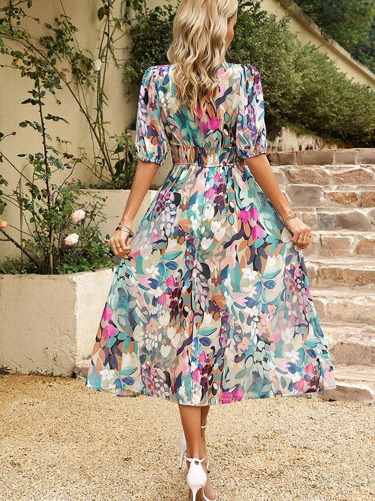 Dames Zomerjurk Elegant Lichtgewicht Pasvorm