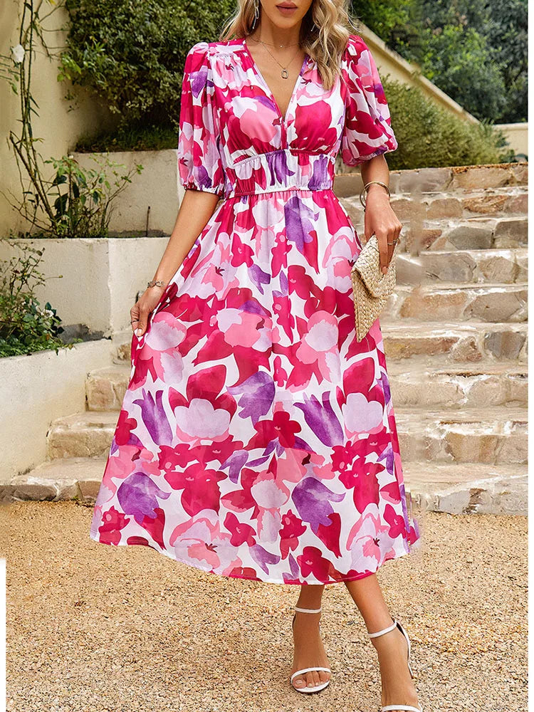 Dames Zomerjurk Elegant Lichtgewicht Pasvorm