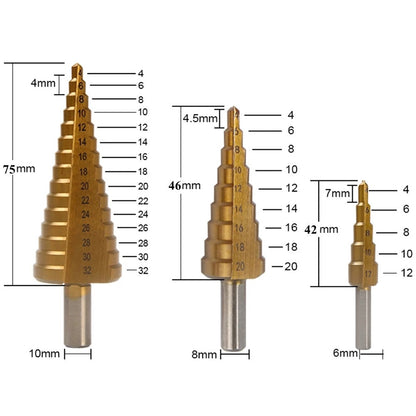 Titanium Boorset 6-delige Set voor Metaal en Hout
