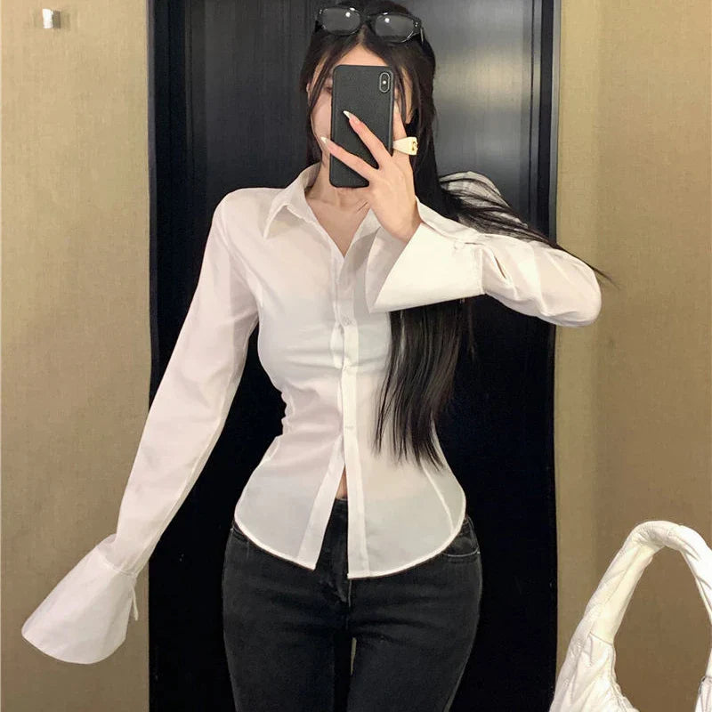 Vrouwelijke Blouse Stijlvol Elegante Kleding