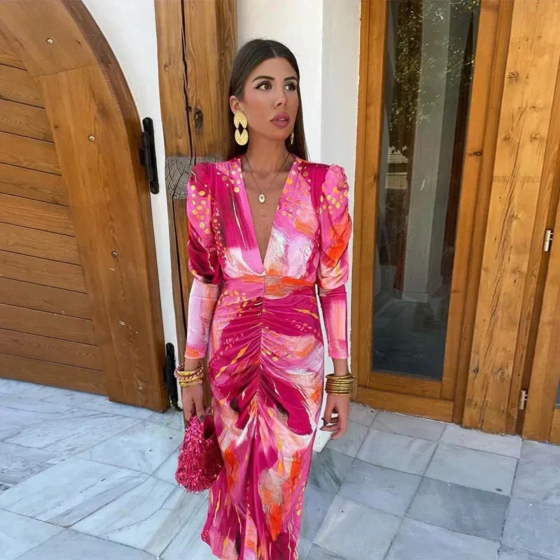 Dames Maxi-jurk Comfortabele Pasvorm - Mode Vibes
