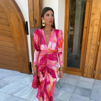 Dames Maxi-jurk Comfortabele Pasvorm - Mode Vibes
