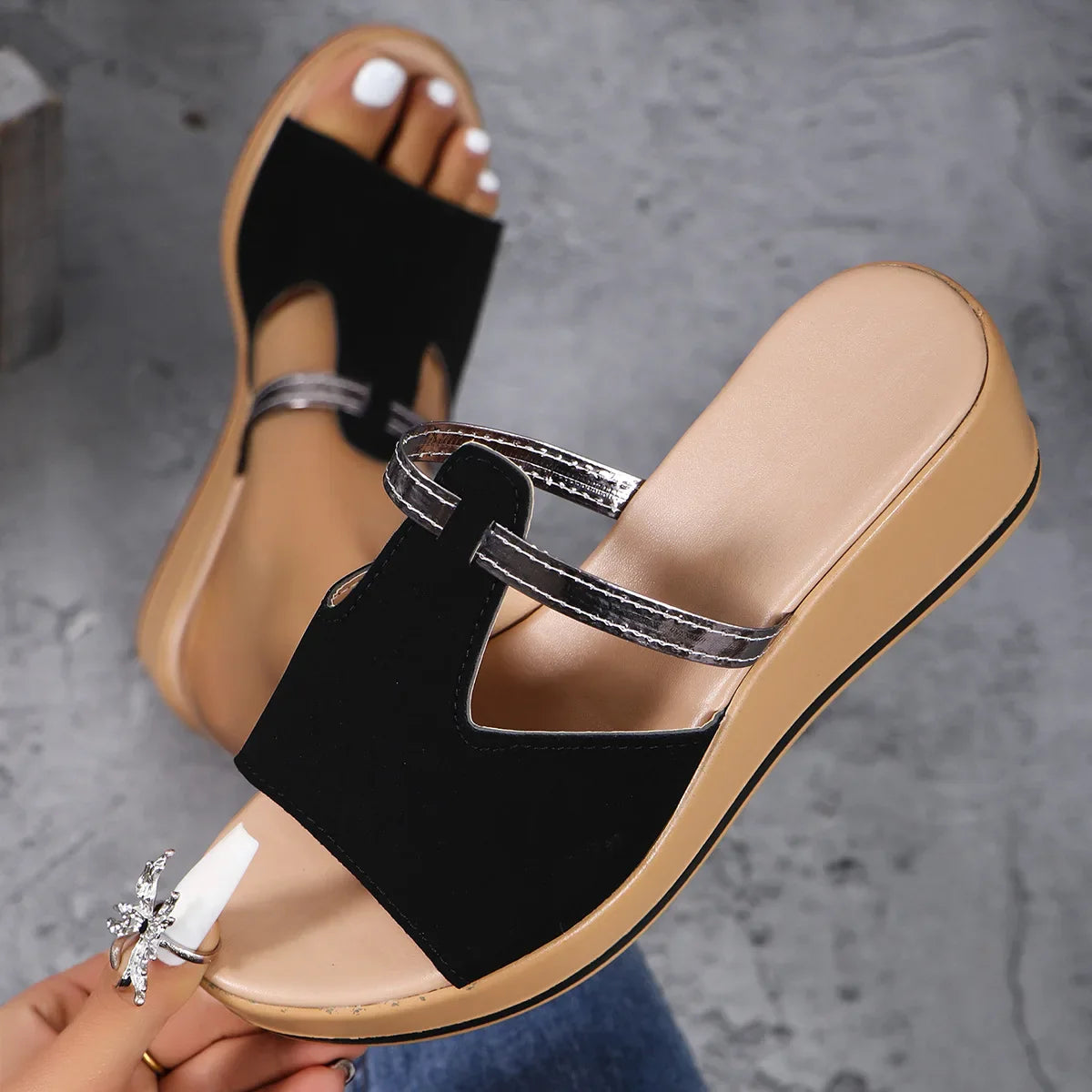 Stralende Zomer Wedge Sandalen