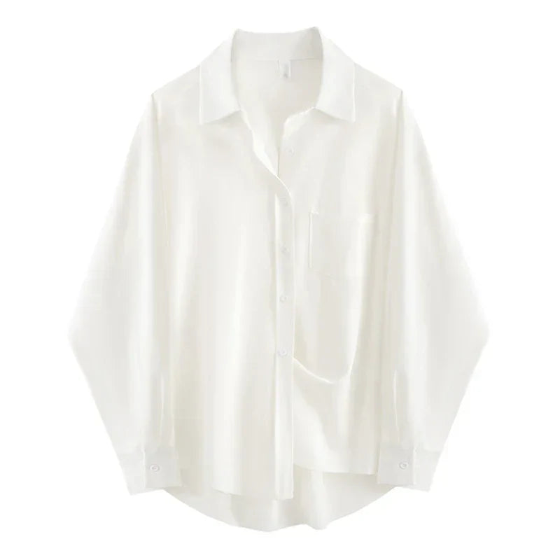 Dresden | Dames Oversized Blouse | Wit