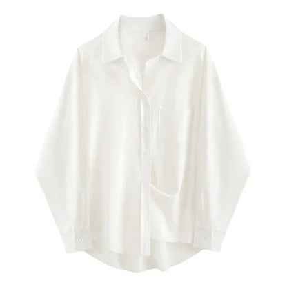 Dresden | Dames Oversized Blouse | Wit