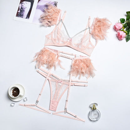 Lingerie Set 3-delig voor Vrouwen Sexy en Comfortabel