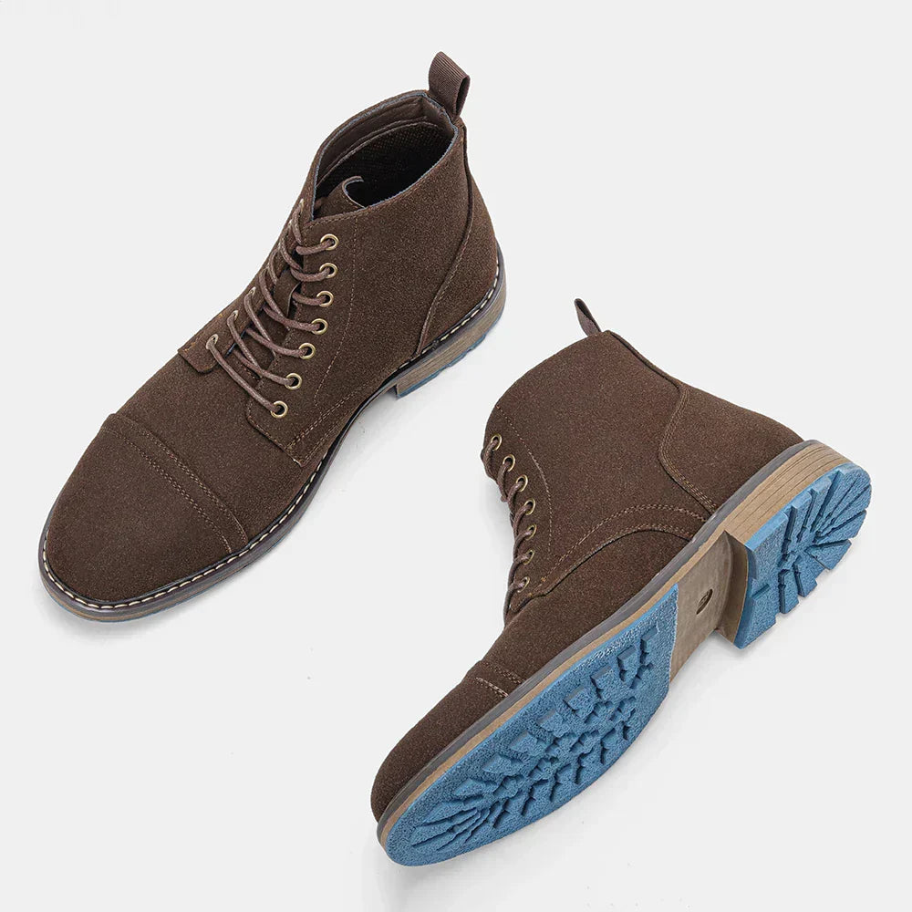 Leren Herenboots met Antislipzool Klassiek Design