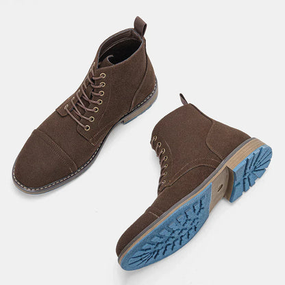 Leren Herenboots met Antislipzool Klassiek Design