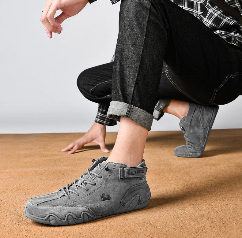 Leren Winter Sneakers Warm en Veelzijdig