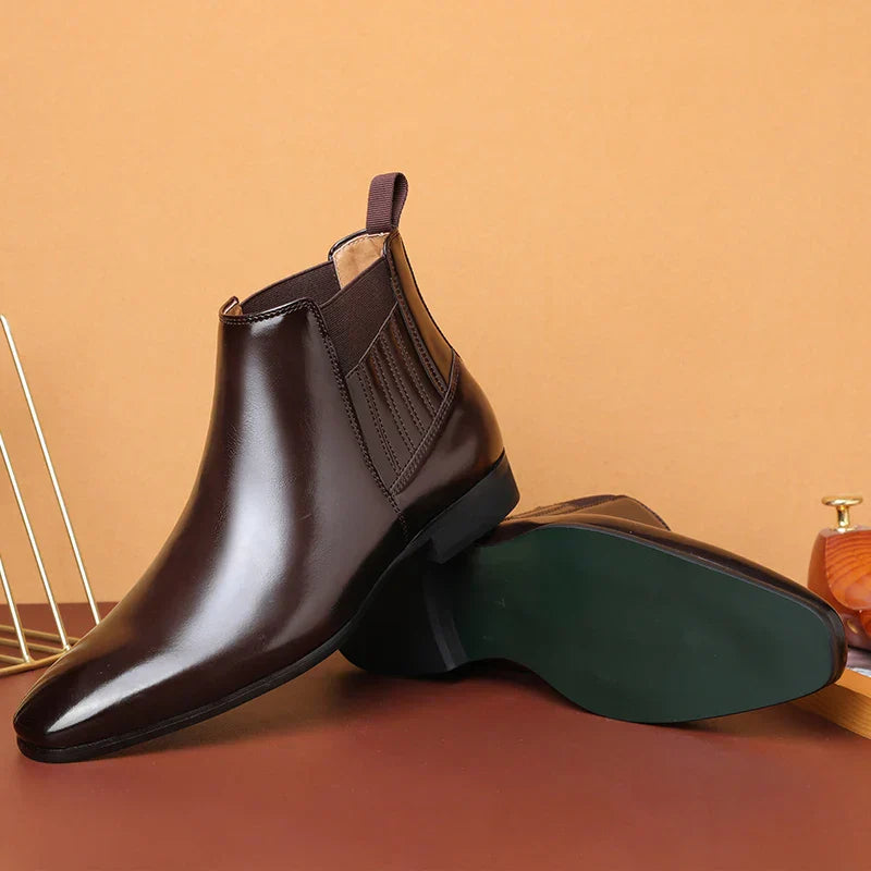 Luxe Chelsea Boots voor Heren Glanzend Leer