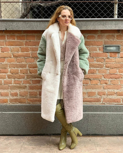 Warme Bontjas voor Vrouw Winter Collectie