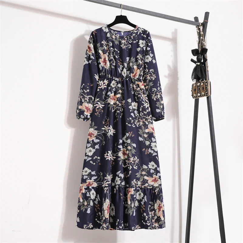 Variant image for Dalia | Vestito Lungo Elegante Floreale per Estate-1