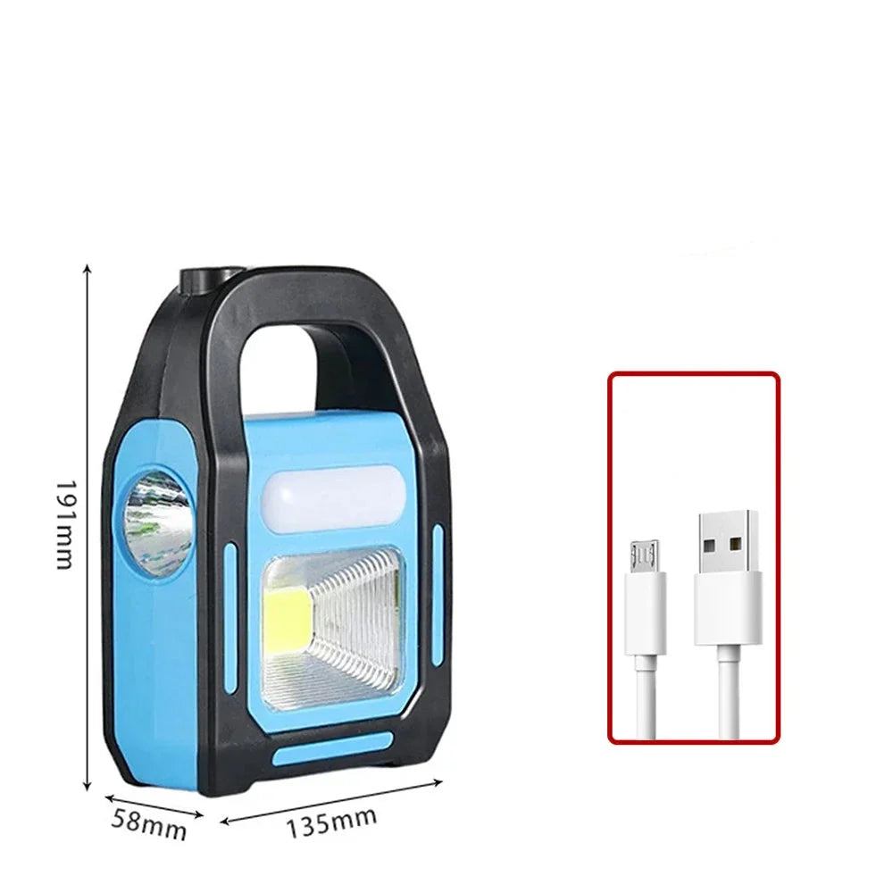 Campinglantaarn Oplaadbaar met Powerbank en Zonnepaneel