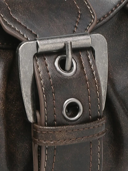 Vintage Saddle Bag – Y2K Schoudertas met Studs