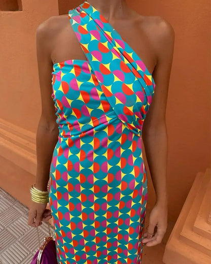 Dames Midi-jurk Elegant Model