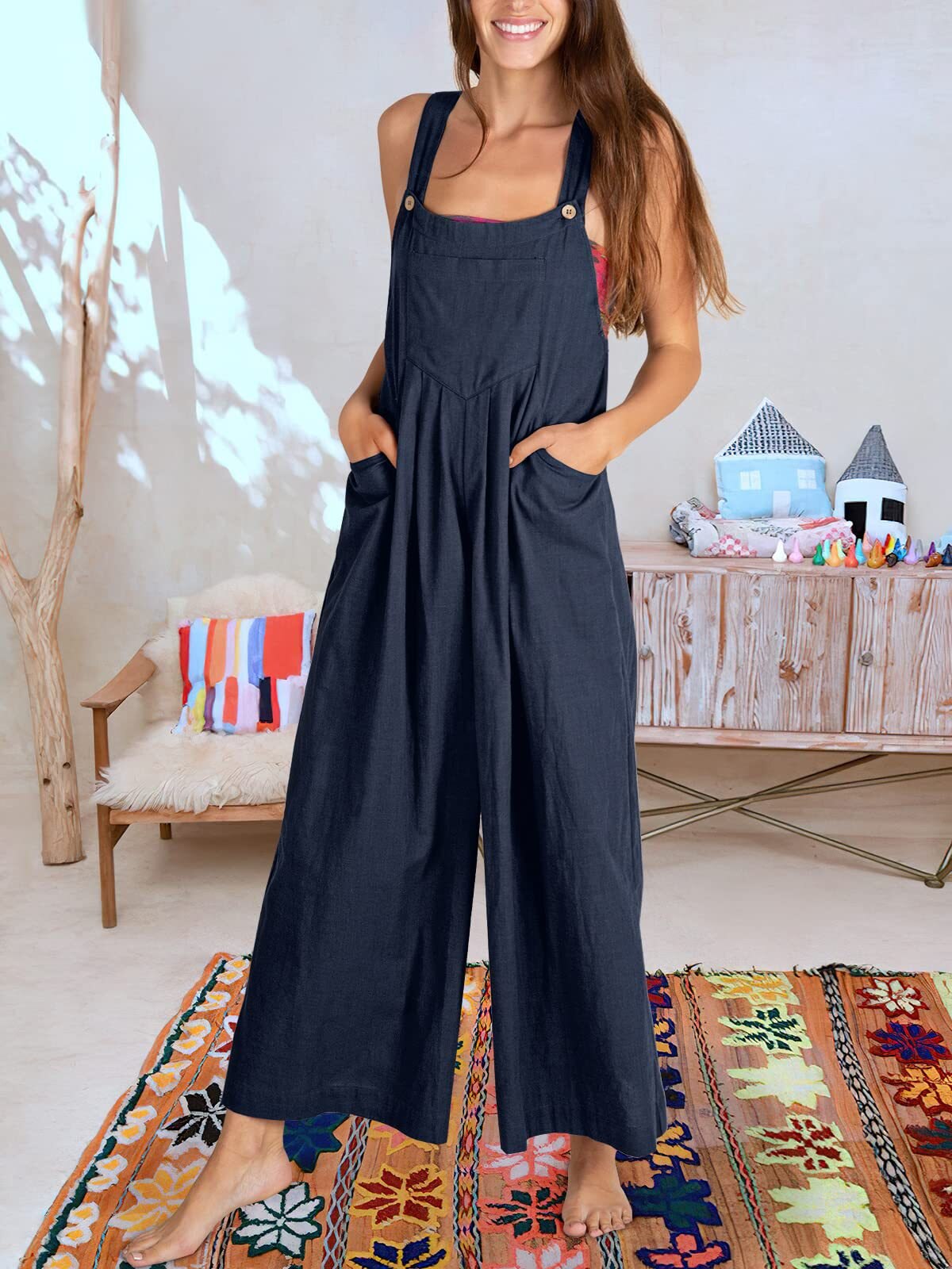 Mouwloze Jumpsuit Dames Zomerkleding