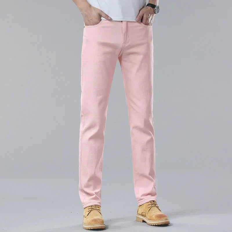 Heren Casual Jeans – Slim Straight Comfort Fit