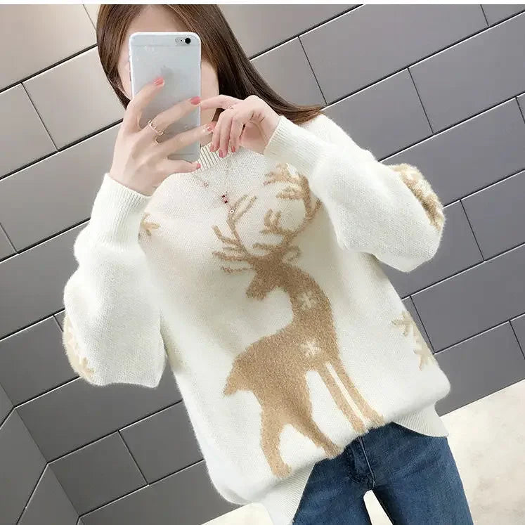 Holiday Knits | Losse Gebreide Kersttrui voor Dames | Warm en Stijlvol