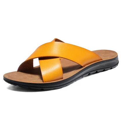 Leren Herenslippers Italiaans Design Lorenzo