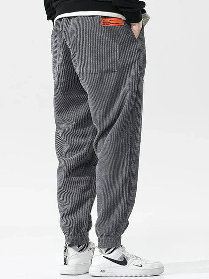 Comfortabele Heren Cord Joggingbroek – Wijd & Zacht voor Elke Dag