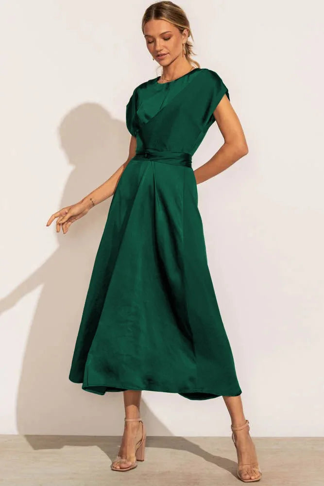 Elegante Feestjurk van Satijnzijde voor Vrouw