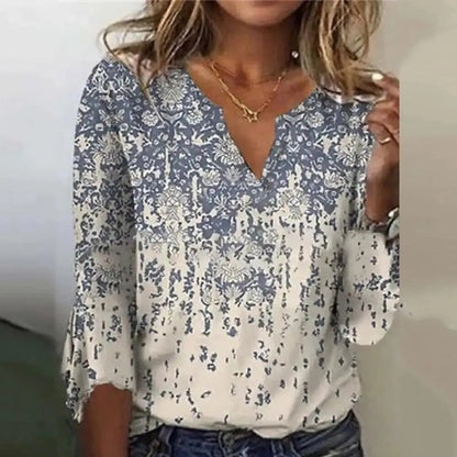 Vrouwen Blouse V-Hals Luchtig en Comfortabel