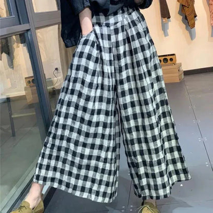 ZomerGloed Elegante Ruitbroek