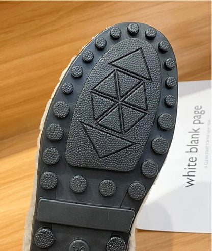 Warme Winter Loafers Met Glitter Effect