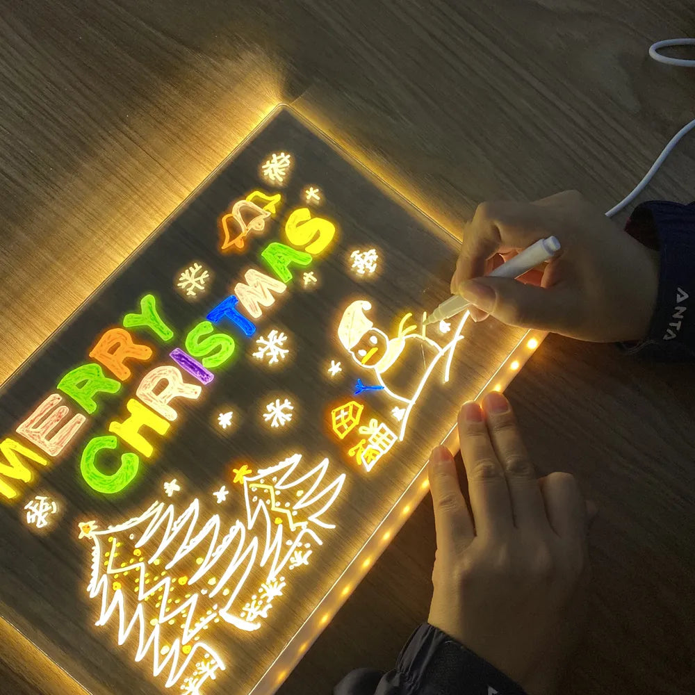 LED Tekenbord voor Kinderen met Magnetische Stift