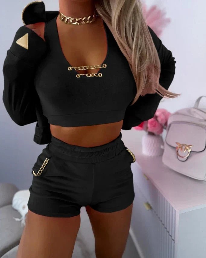 Vrouwelijke Sportieve Kleding Set Arden Stijl