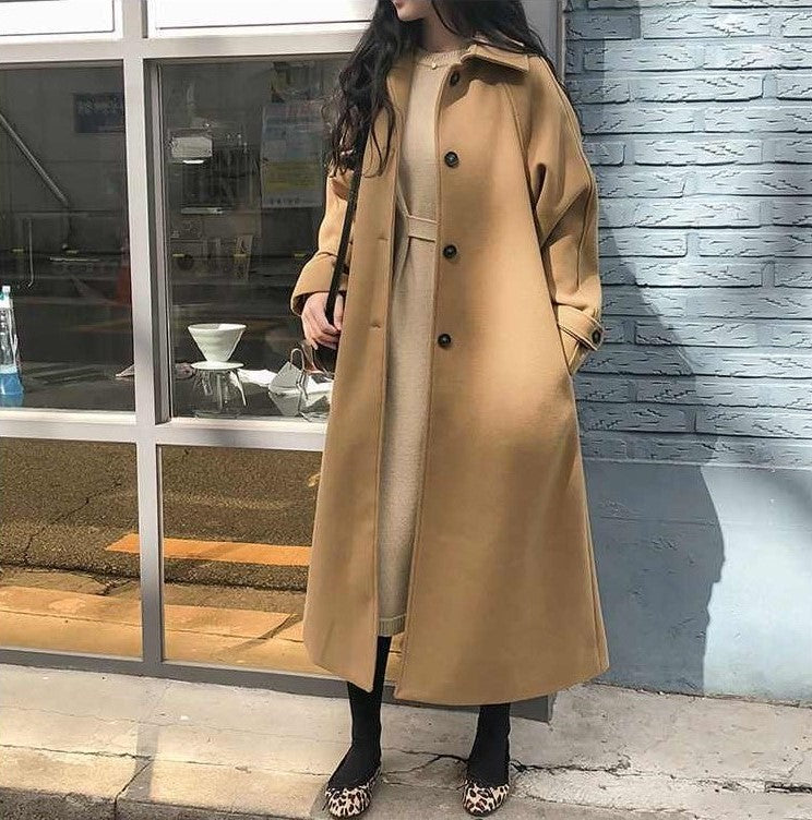 Lange Jas Elegante Vrouwen Coat - Mode Vibes