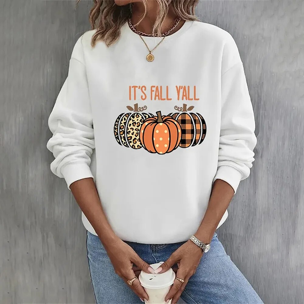 Halloween Sweatshirt Pompoen Ontwerp