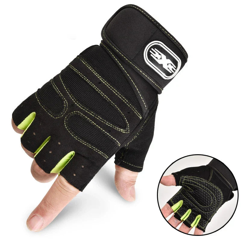 Gym Handschoenen Schokbestendig met Ondersteuning voor Fitness