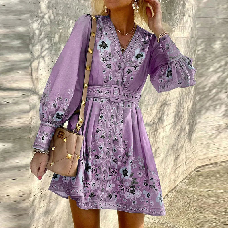 Bohemian Mini Jurk Zomerjurk Vrouw
