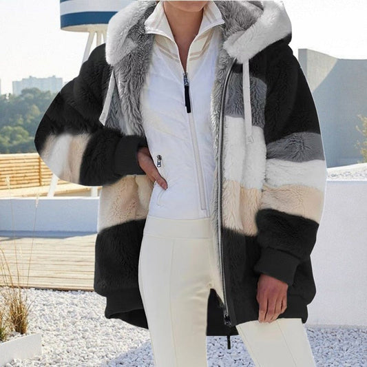 Pluche Vest met Capuchon Zacht Warm Stijlvol - Mode Vibes