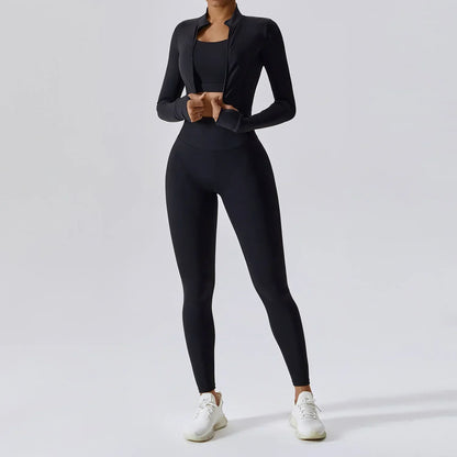Sportset Naadloos Ademend voor Vrouw Sculptende Pasvorm