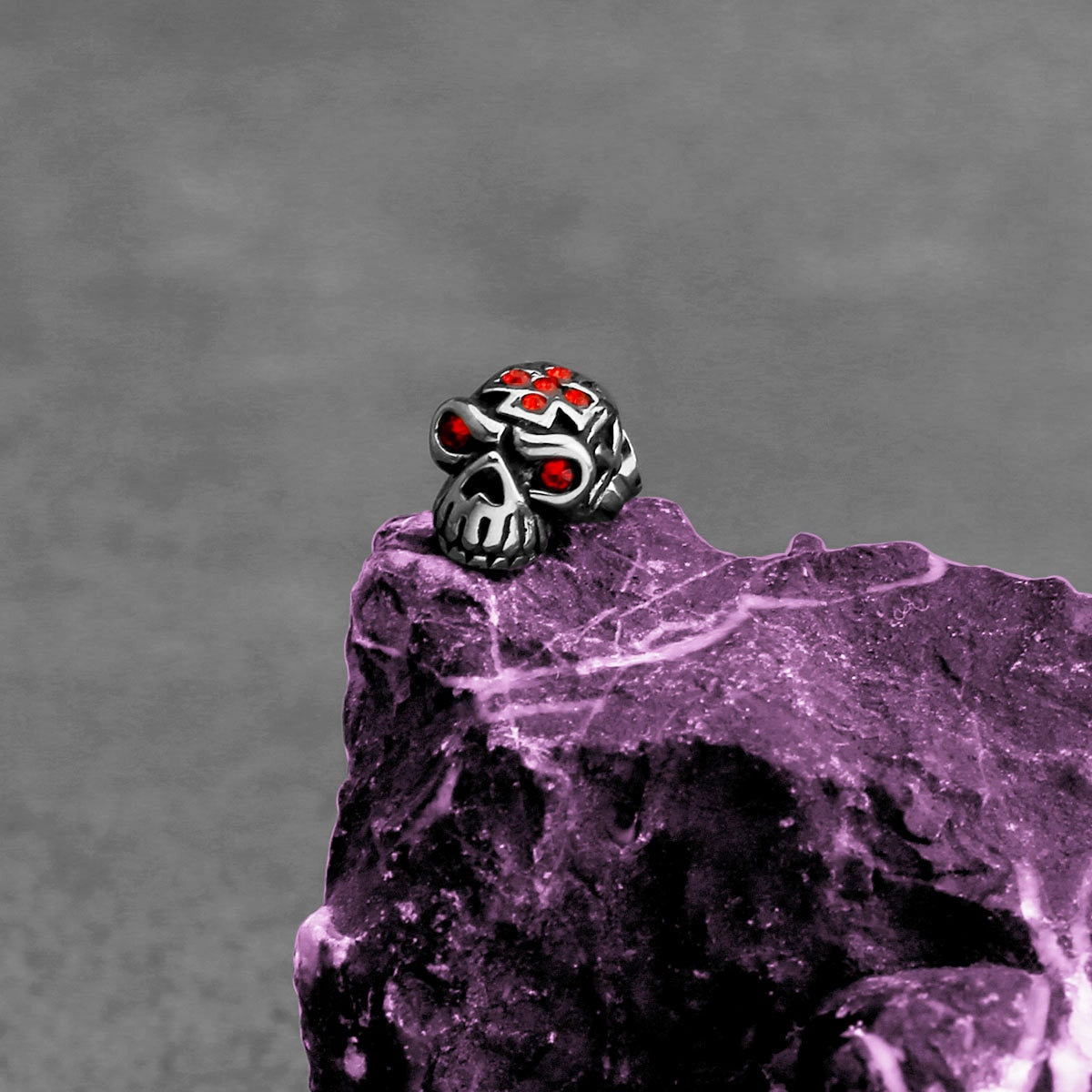 Schedel Oorbellen Edgy Stijl Zwarte Accessoires