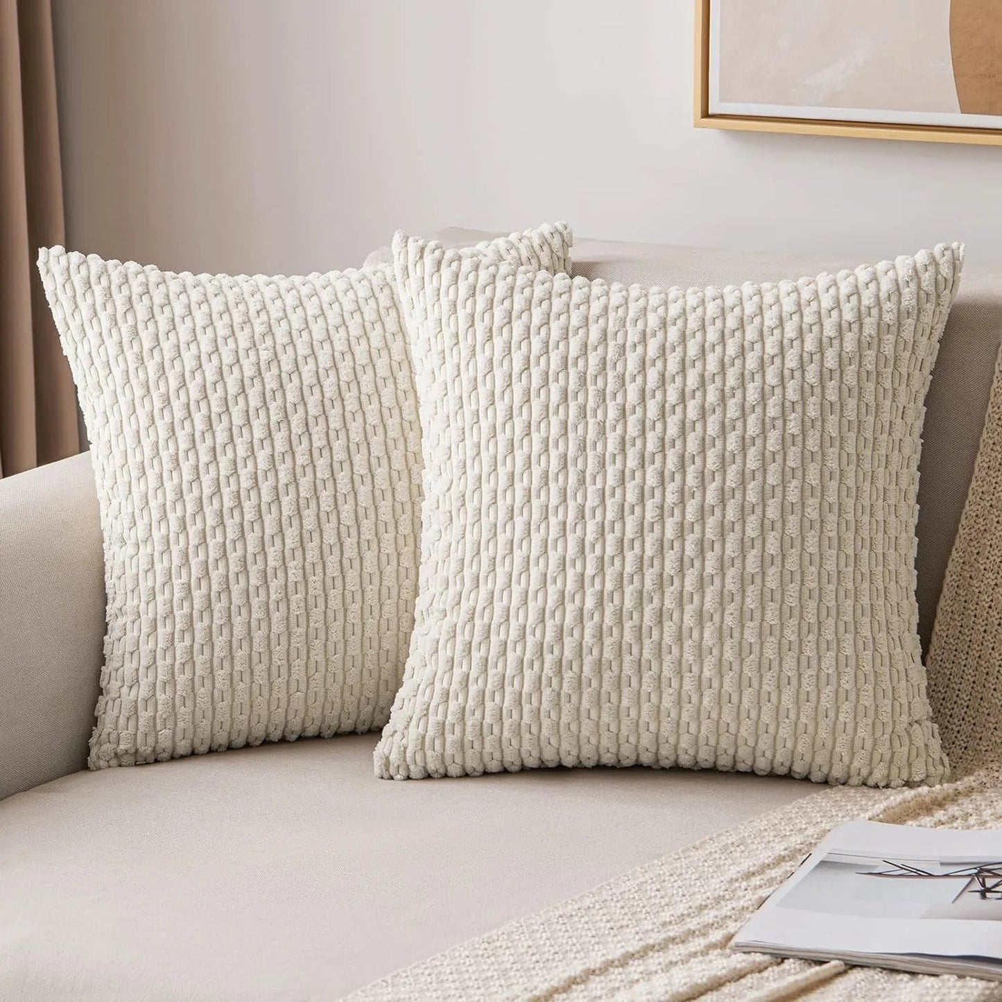 Kussenhoezen Velours Boho Stijl Corduroy