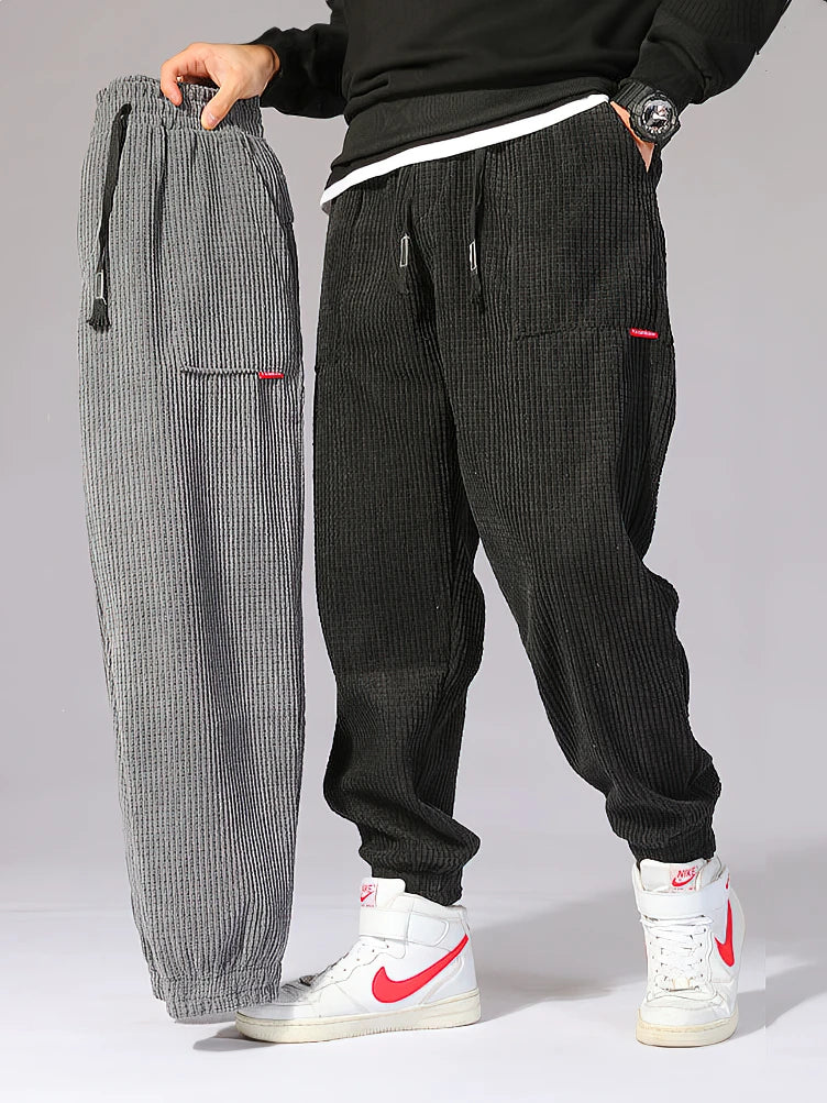 Comfortabele Heren Cord Joggingbroek – Wijd & Zacht voor Elke Dag