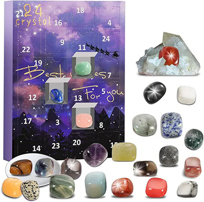 Kinder Adventskalender met Edelstenen en Puzzels