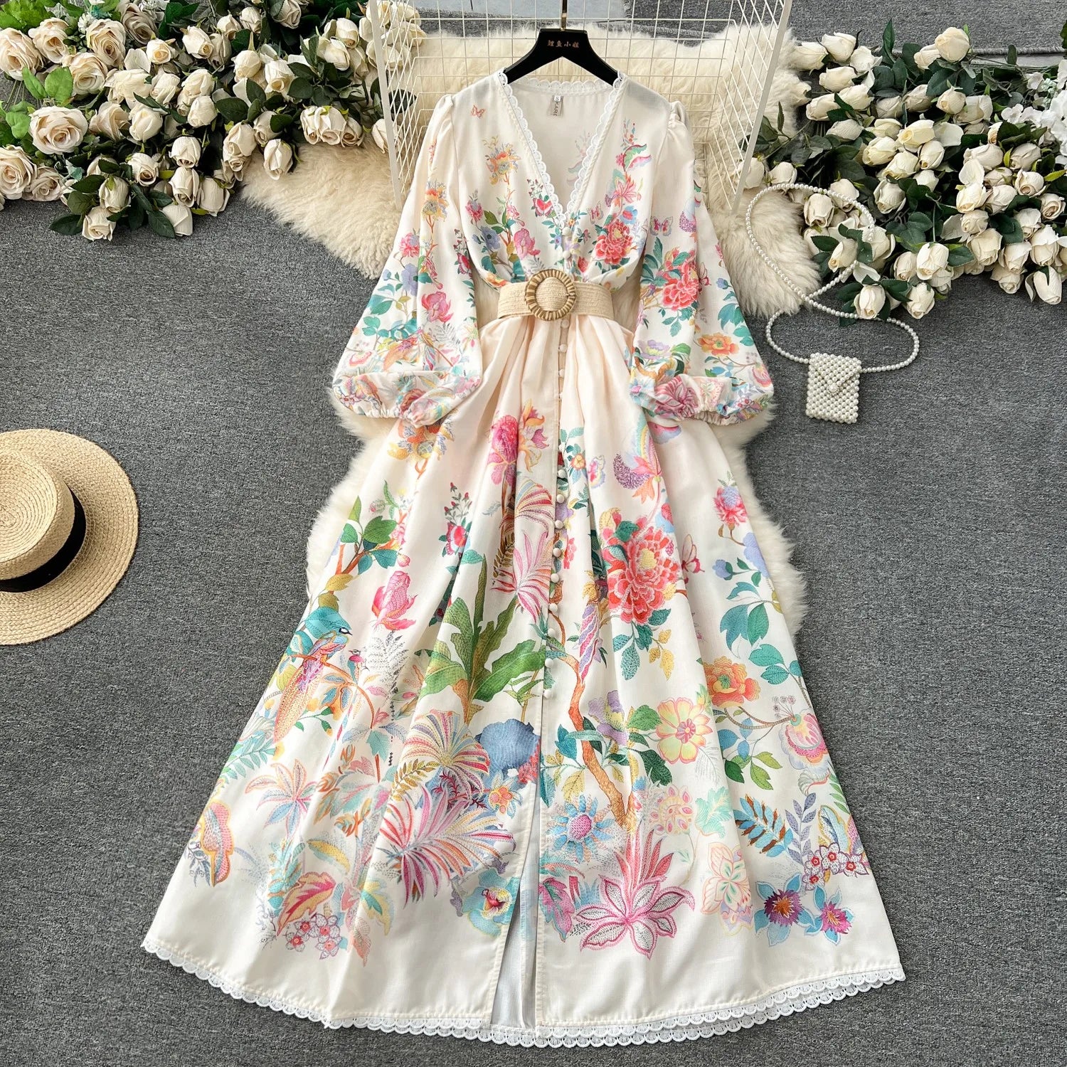 Vintage Jurk Elegante retro Stijl Dameskleding - Mode Vibes