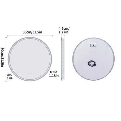 Ronde Badkamerspiegel met Verlichting LED
