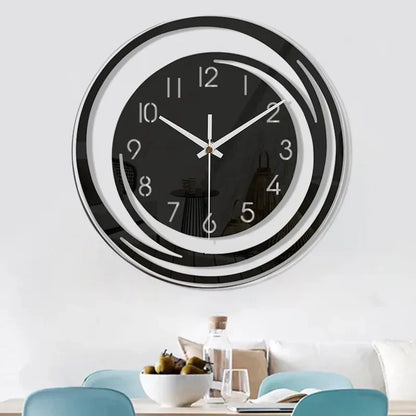 Zwarte Wandklok van Acryl Modern Scandinavisch Design