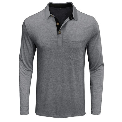 Heren Polo Lange Mouw Ademend Kleding Matteo