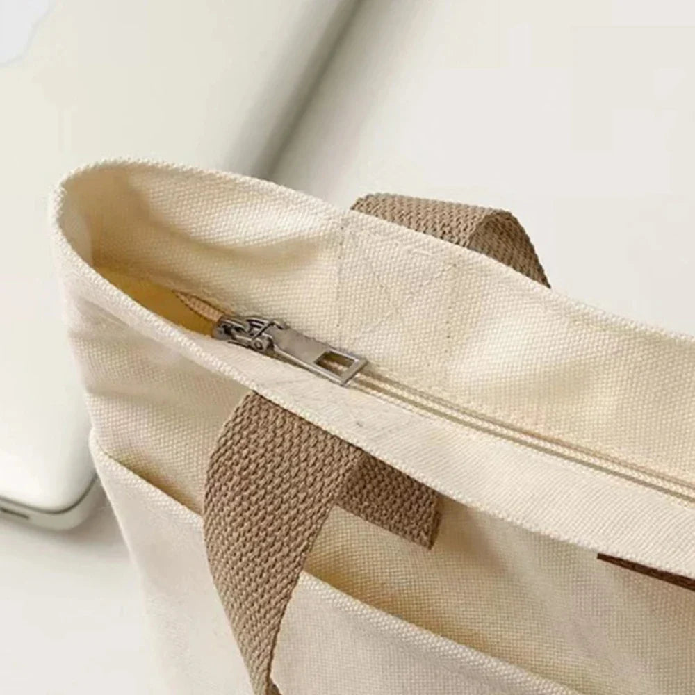 Dante | Borsa Tote Nera in Tela Resistente e Capiente-4