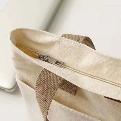 Dante | Borsa Tote Nera in Tela Resistente e Capiente-4
