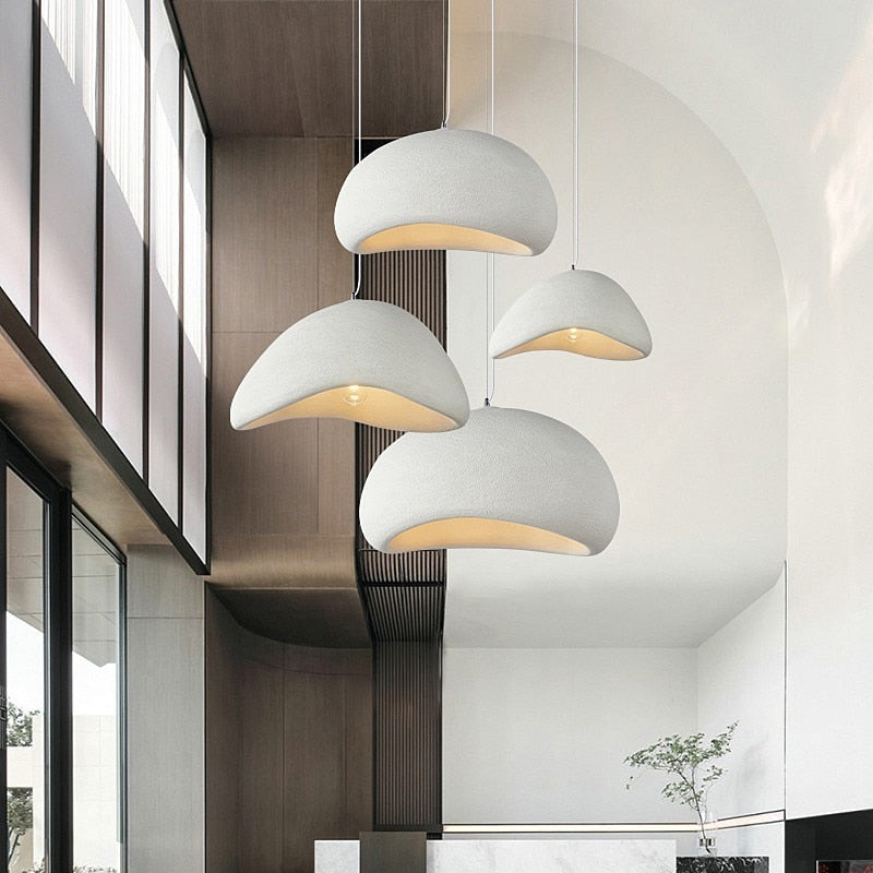 Design hanglamp wabi-sabi stijl zachte organische vorm