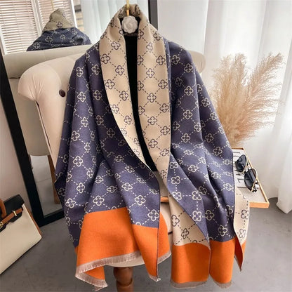 Bloemen Sjaal Warm en Stijlvol Dehlia - Mode Vibes