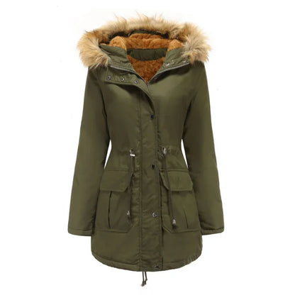 Lange Parka met Kunstbont Warm en Waterdicht - Mode Vibes