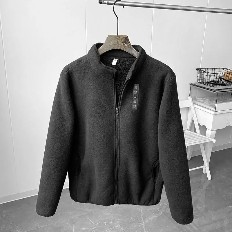 Fleece Jas Opstaande Kraag Zacht en Warm